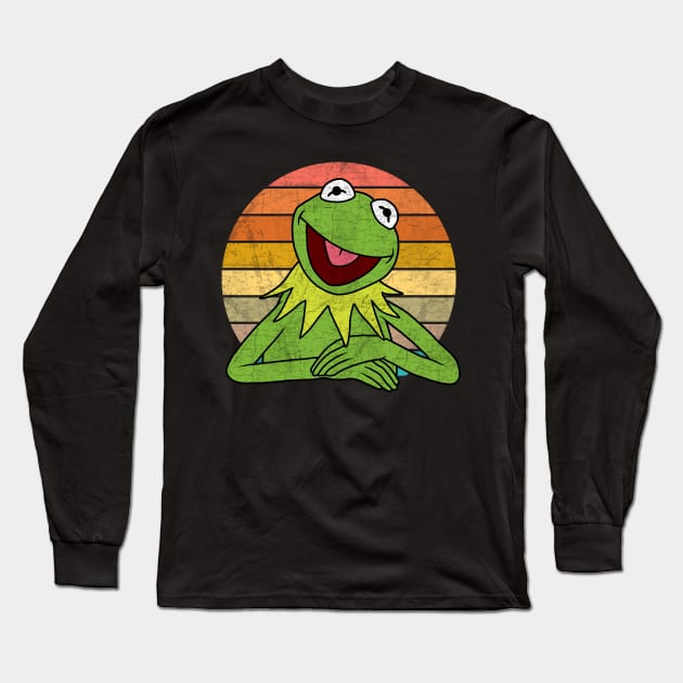 Kermit The Frog Long Sleeve T-Shirt by valentinahramov